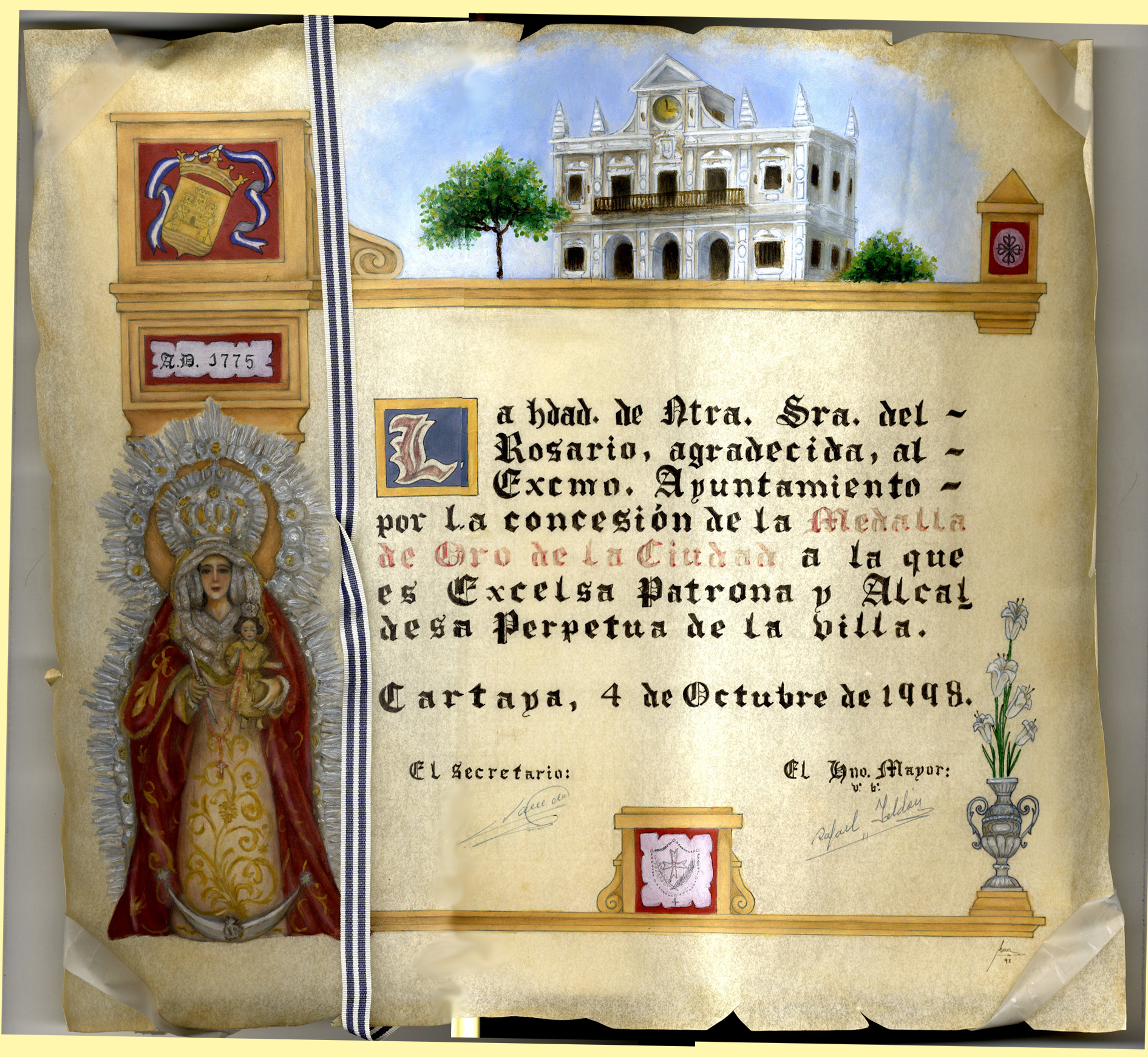 14- Diploma Virgen del Rosario 