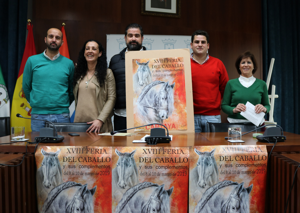 Presentación de la programación de la XVIII Feria del Caballo, en el Salón de Plenos del Ayuntamiento de Cartaya.
