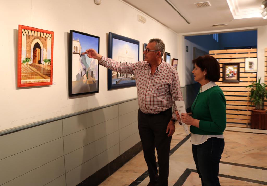 Exposición de Manuel Hurtado en el Centro Cultural de la Villa, en Cartaya.
