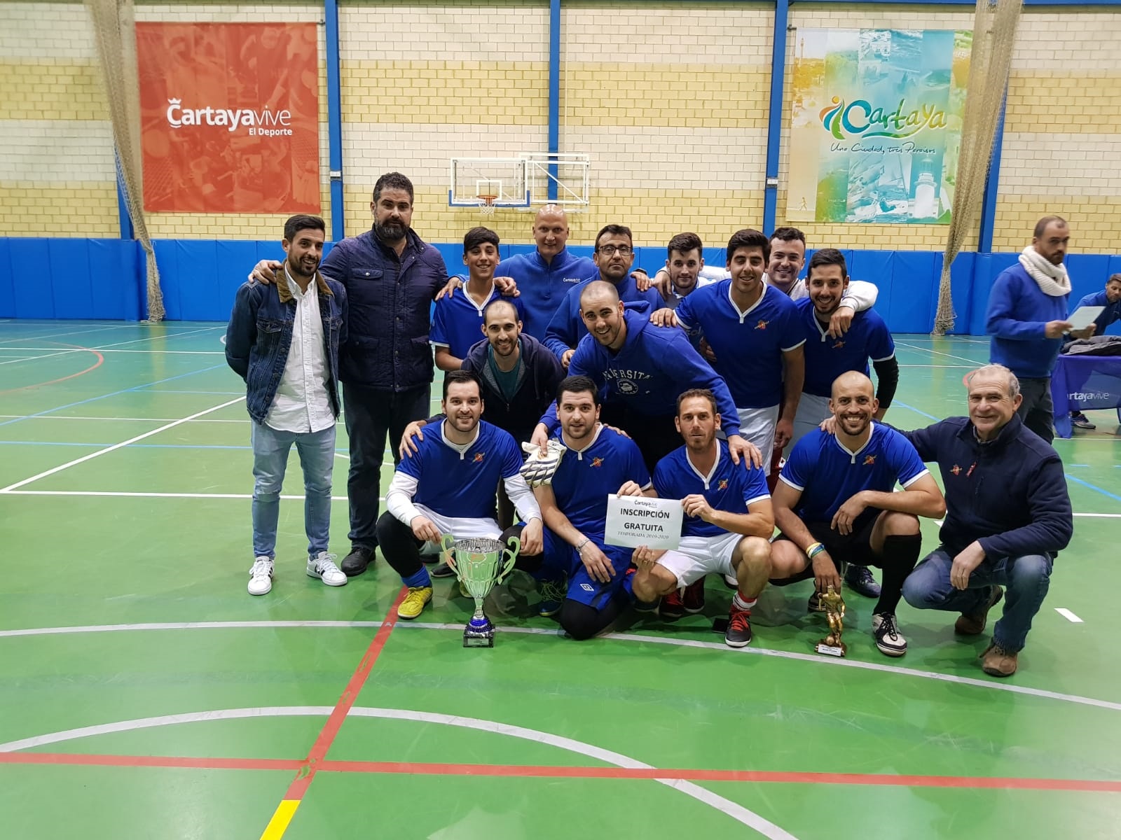 Equipo ganador del Campeonato de Invierno de Fútbol Sala 2018-2019