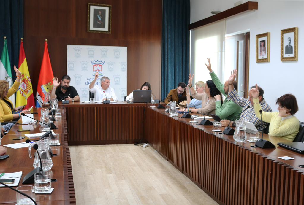 Votación de los presupuestos municipales en el Ayuntamiento de Cartaya