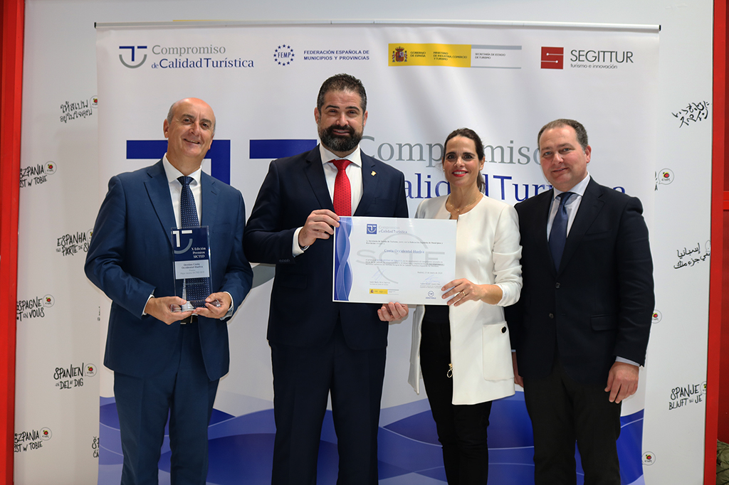 Premio a la Calidad para el Consorcio de Turismo Sostenible Costa Occidental de Huelva en FITUR 2020