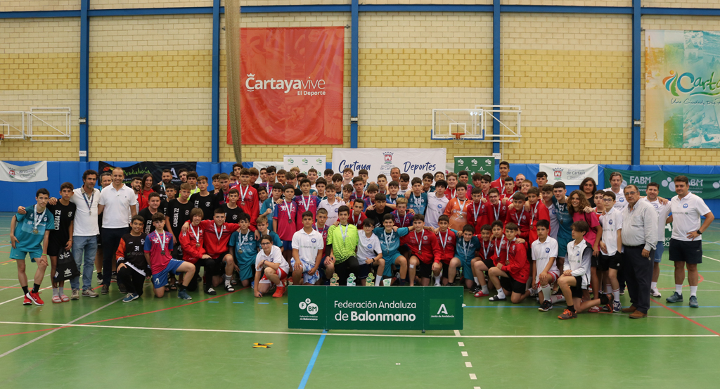 Más de 200 deportistas participan en Cartaya en el Campeonato de Andalucía de Balonmano Infantil