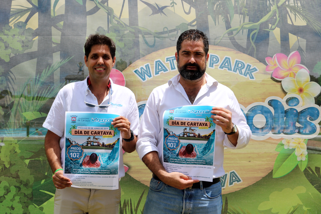 El Ayuntamiento y Aquópolis presentan el Día de Cartaya en el parque acuático