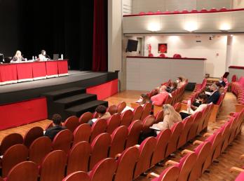 Pleno ordinario celebrado en marzo de 2021 en el Ayuntamiento de Cartaya.