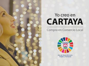 Campaña del Ayuntamiento de Cartaya para promocionar el comercio local en Navidad